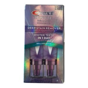 Crest - 3D White Brilliance Deep Stain Remover (2x3.1 oz) Toothpaste